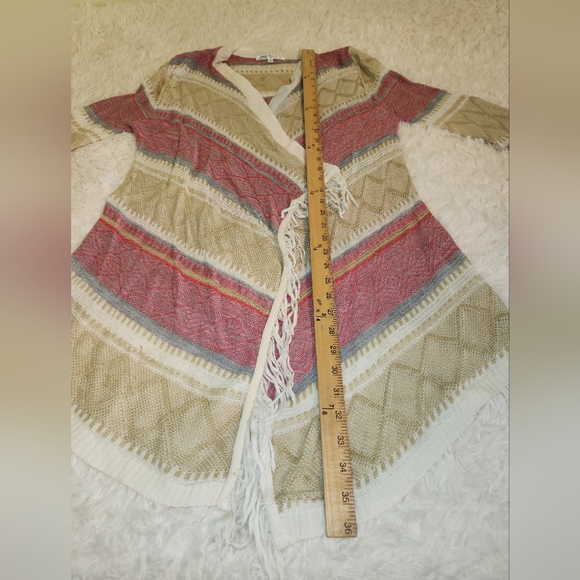 Say What Open Front Cardigan Size Large - Picture 8 of 9